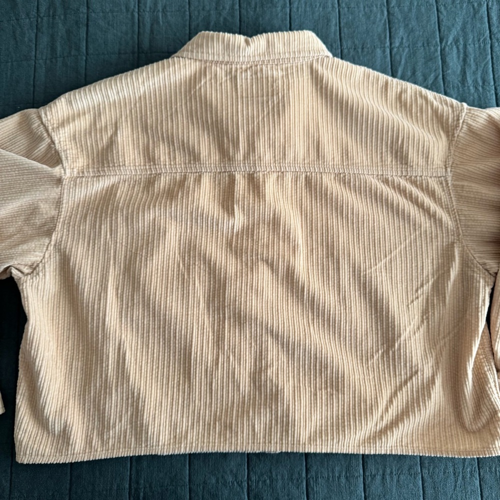 American Eagle Outfitters Cream Corduroy Shirt Size XL - Picture 2 of 4